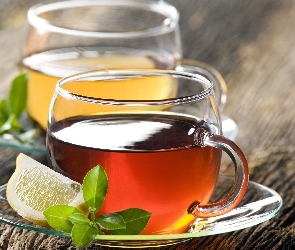 Wieloowocowe, Listki, Cytryny, Ćwiartka, Herbatki