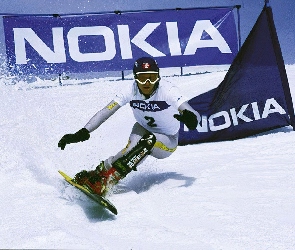 Zima, Nokia, Snowboard, Stok