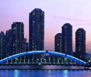 Chmur, Drapacze, Tokio, Most