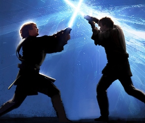 laser, mężczyźni, Star Wars, walka