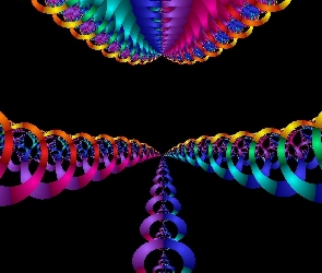 Grafika, Abstrakcja, Tęczowe, Spirale