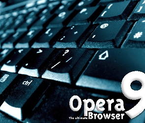 laptop, Opera, klawiatura