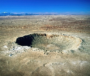 Krater Brringera, Pustynia