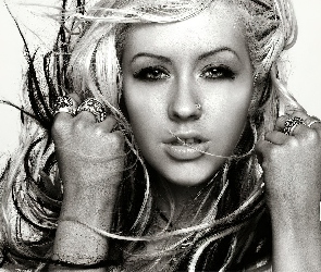 Christina Aguilera, Makijaż, Pierścionki, Portret