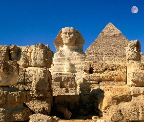 Egipt, Cheopsa, Sfinks, Piramida, Giza