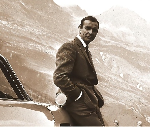 Sean Connery, góry, auto