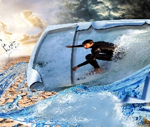 Woda, Surfing