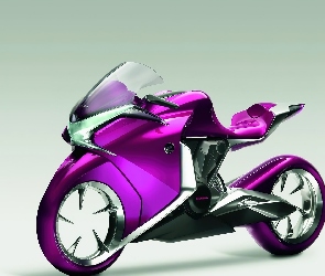 Motocykl, Fioletowy, Concept, Honda v4
