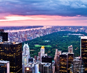 Miasto, Wieżowce, Nowy Jork, Central Park