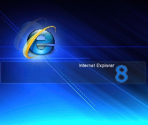 Windows, Tło, Granatowe, Internet Explorer 8