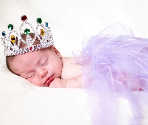 Mała, Księżniczka, Dziewczynka, Śpiąca