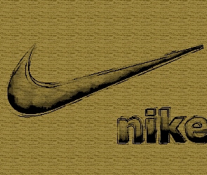 Tło, Brązowe, Logo, Nike
