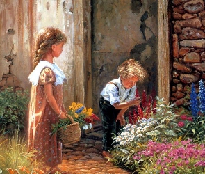 Donald Zolan, Kwiatki, Dziewczynka, Chłopiec