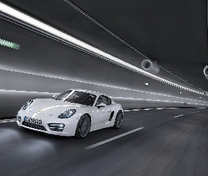 Porsche Cayman S, Tunel, Droga