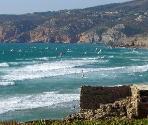 Skaliste, Hiszpania, Surfing, Morze, Wybrzeże