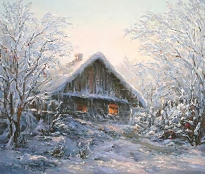 Zima, Widoczek, Domek