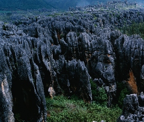 Góry, Skały, Trawa