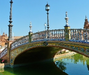 Most, Piękny, Sevilla, Hiszpania
