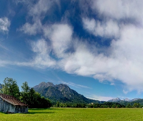 Łąka, Szopka, Góry, Drewniana