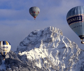 Ośnieżone, Góry, Balony