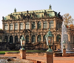 Pałac, Schloss Zwinger, Niemcy, Drezno