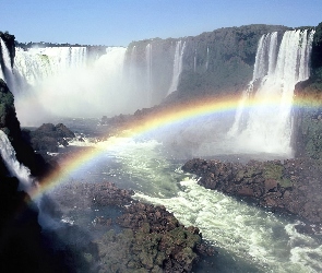 Wodospad, Iguazu, Brazylia