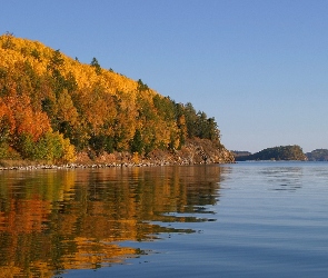 Jezioro, Niebo, Las