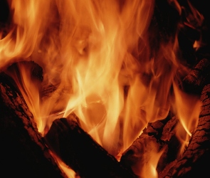 Płomienie, Drewna, Spalanie, Ogień