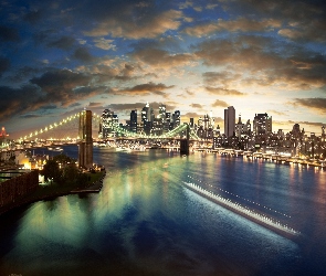 Nowy Jork, Miasto, Most, Rzeka