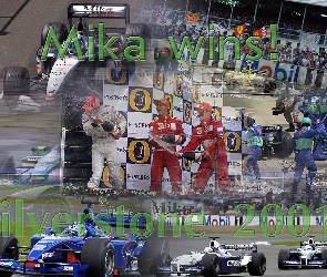 Formuła 1, Mika wins, Silverstone