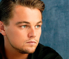 Leonardo DiCaprio, Zarost, Czarna, Koszula, Aktor