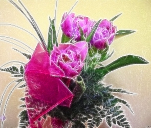 Fractalius, Przybranie, Fioletowe, Tulipany