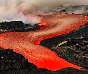 Erupcja, Lawa, Wulkan