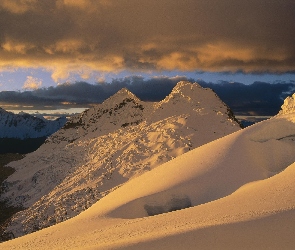 Śnieg, Chmury, Góry