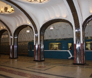 Metro, Stacja Majakowskaja, Rosja, Moskwa