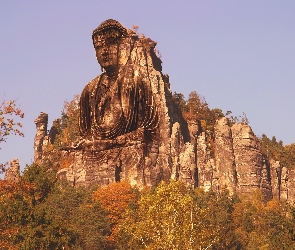Posąg, Las, Budda