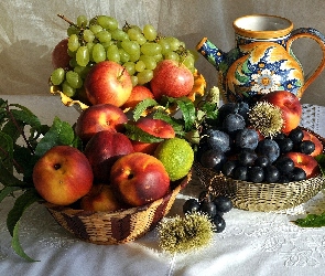 Owoce, Dzbanek, Koszyki, Wiklinowe, Różne