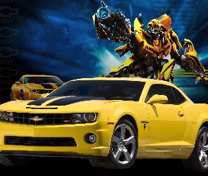Camaro, Chevrolet, Transformers, Żółty