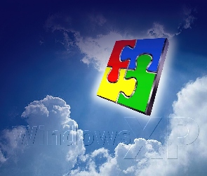 Chmury, Układanka, Operacyjny, System, Windows, Xp