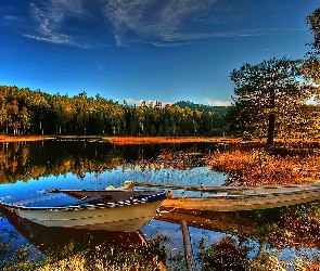 Jezioro, Łódki