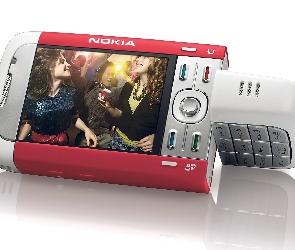 Nokia 3250 XpressMusic, Biała, Czerwona