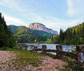 Las, Rzeka, Góry