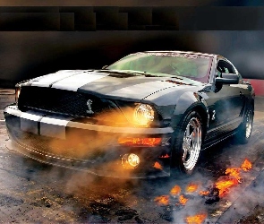 Światła, Ogień, Ford Mustang
