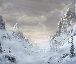 Góry, Zima