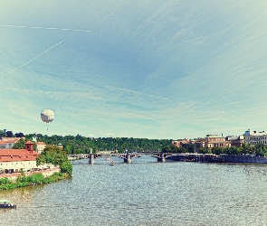 Most, Rzeka, Panorama, Miasta