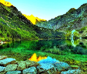 Jezioro, Kamienie, Góry