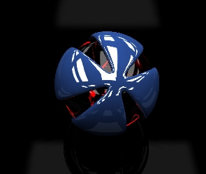 Kula, 3D, Niebieska