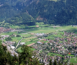 Panorama, Szwajcaria, Interlaken, Miasta