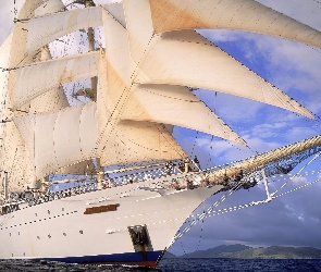 Star Clipper, 3345, Żagli, Powierzchnia