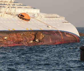 Okaleczona, Costa Concordia